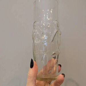 Clear Glass Libby Tumbler With Naked Ladies